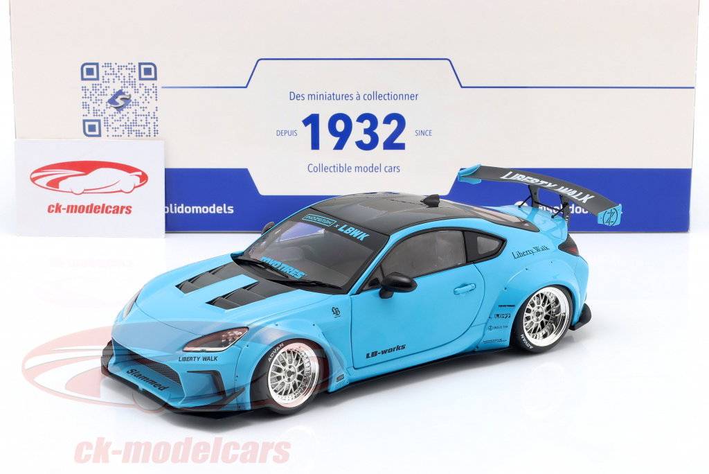 Solido 1:18 Toyota GR86 LBWK Body Kit 2024 ベビーブルー S1813601