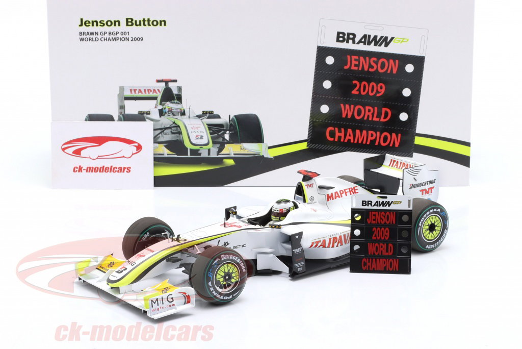 Minichamps 1:18 Jenson Button Brawn BGP001 #22 Formula 1 World