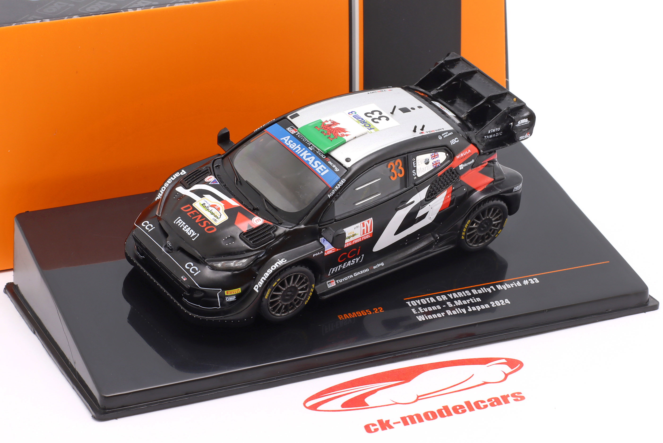 Ixo 1:43 Toyota GR Yaris Rally1 Hybrid #33 winner Rally Japan 2024