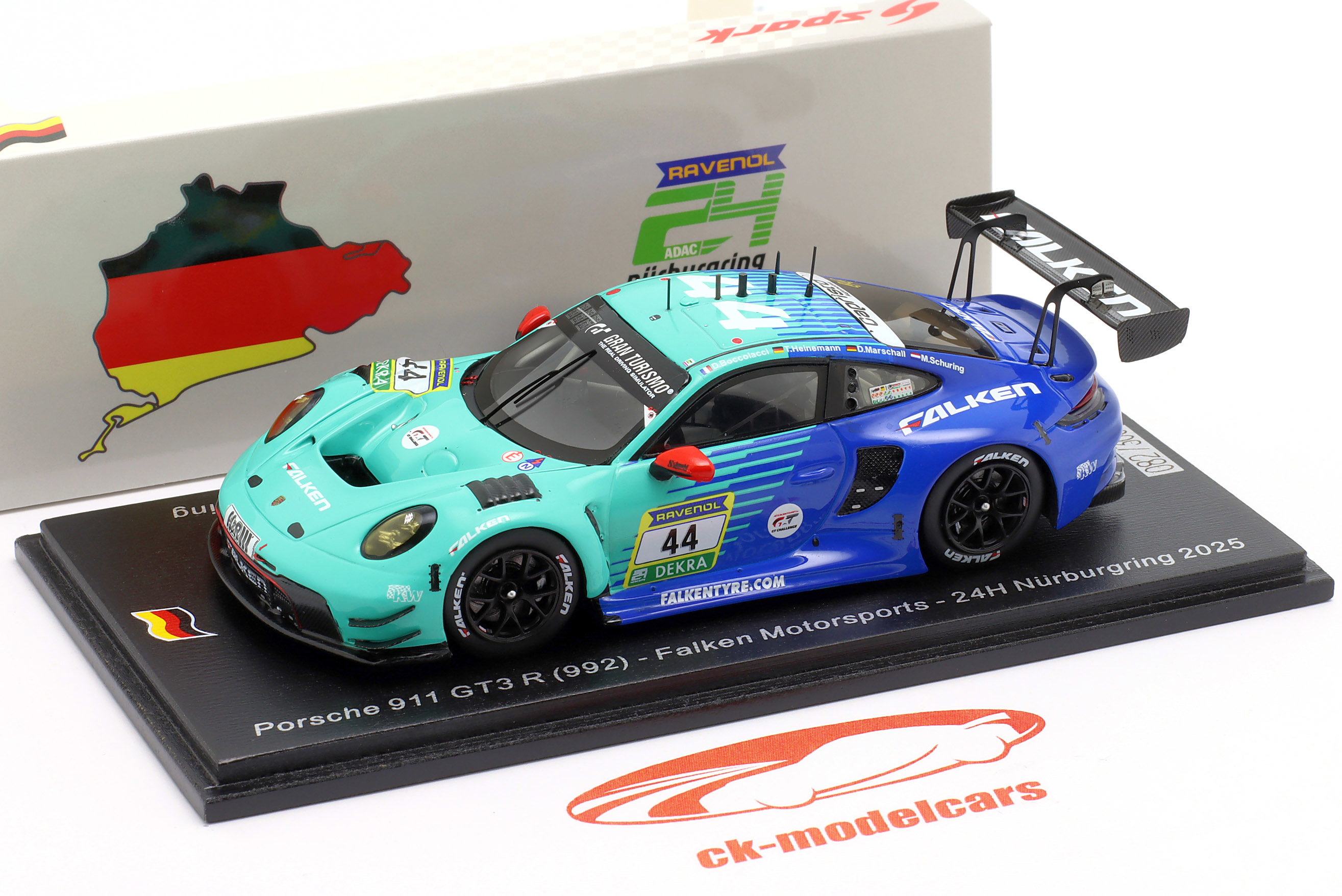 Spark 1:43 Porsche 911 GT3 R #44 24h Nürburgring 2025 Falken