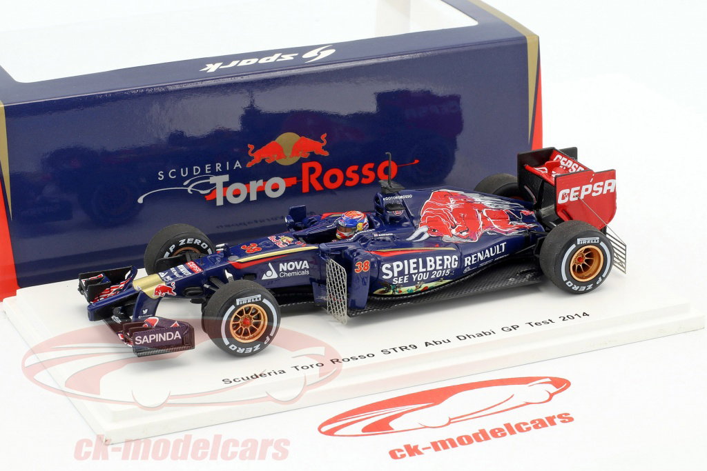 Spark 1:43 Max Verstappen Toro Rosso STR9 #38 Test Abu Dhabi GP