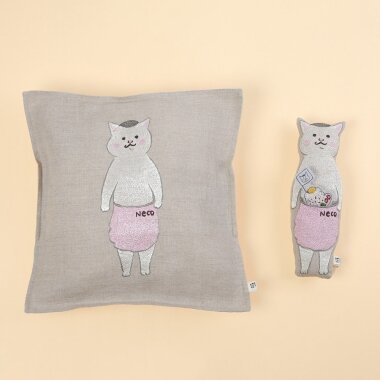 再入荷】きょうの猫村さんコラボレーション｜クッションカバー 30x30cm