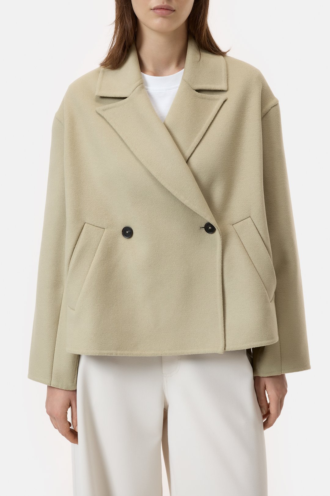 Double-faced peacoat | Closed