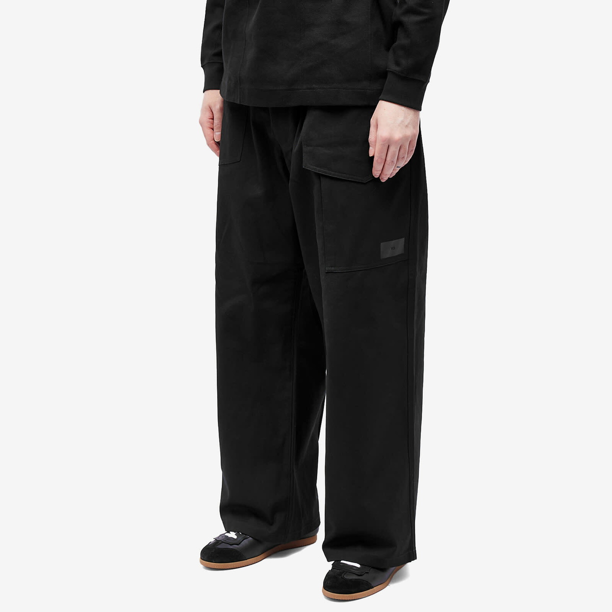 Y-3 Men's Workwear Wide Pant in Black Y-3
