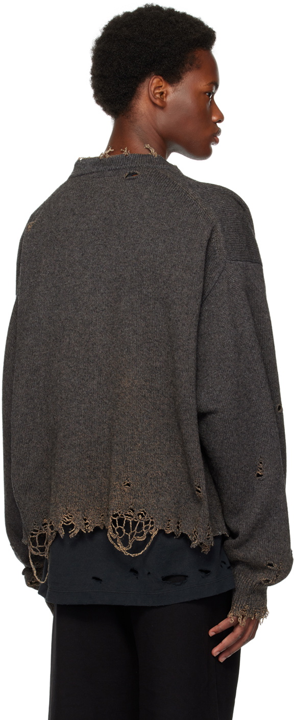 Doublet Gray Broken Heart Cardigan Doublet