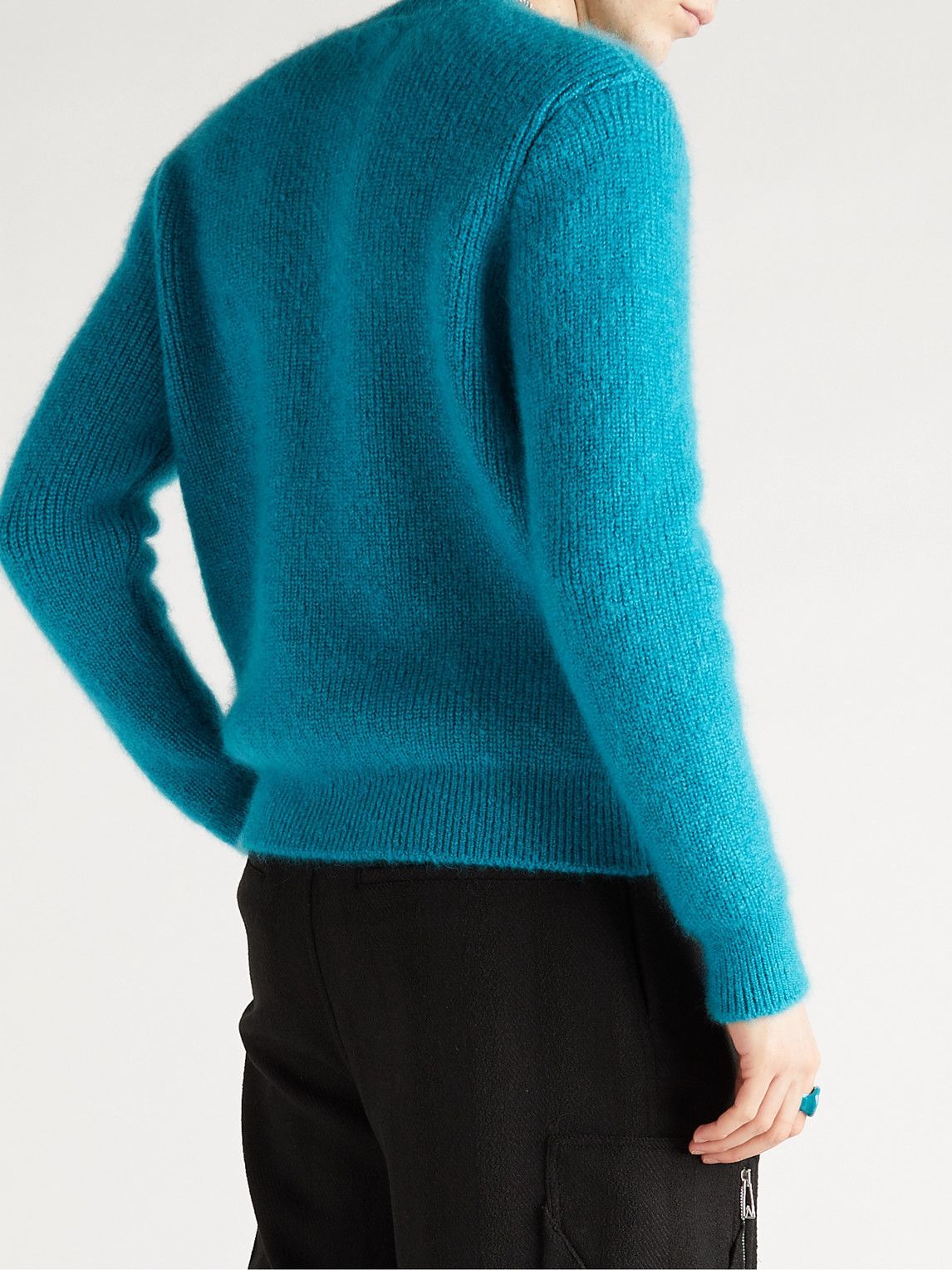 Bottega Veneta - Ribbed Mohair-Blend Sweater - Blue Bottega Veneta