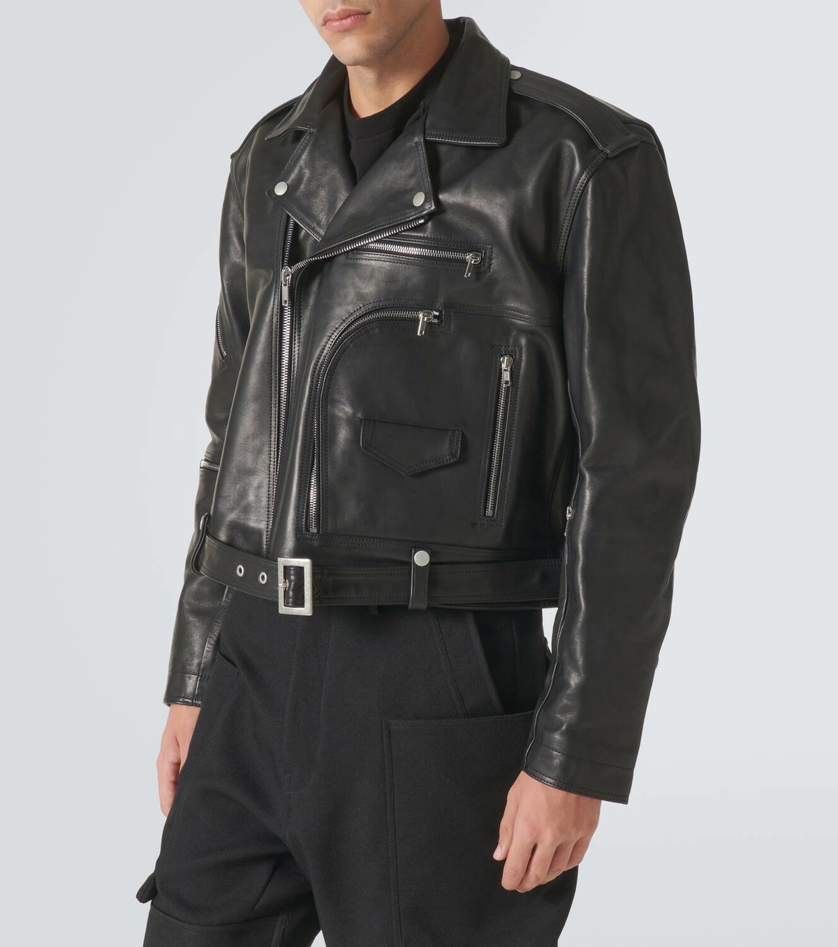 Rick Owens Cropped leather jacket Rick Owens