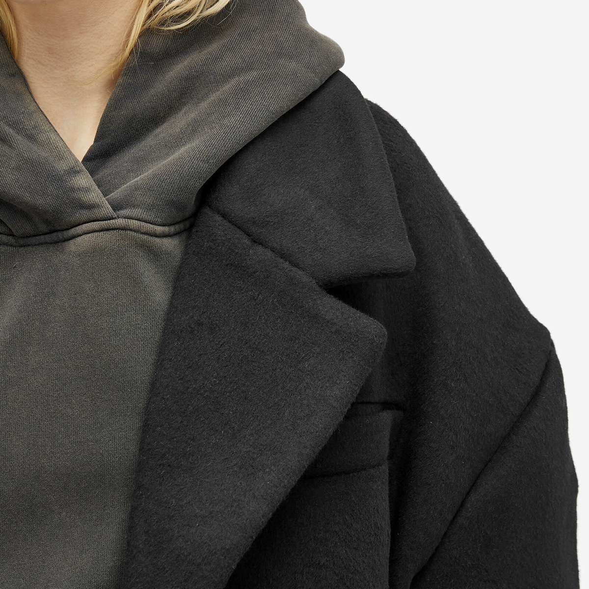 Entire Studios Women's Basilica Wool Coat in Opal Entire Studios
