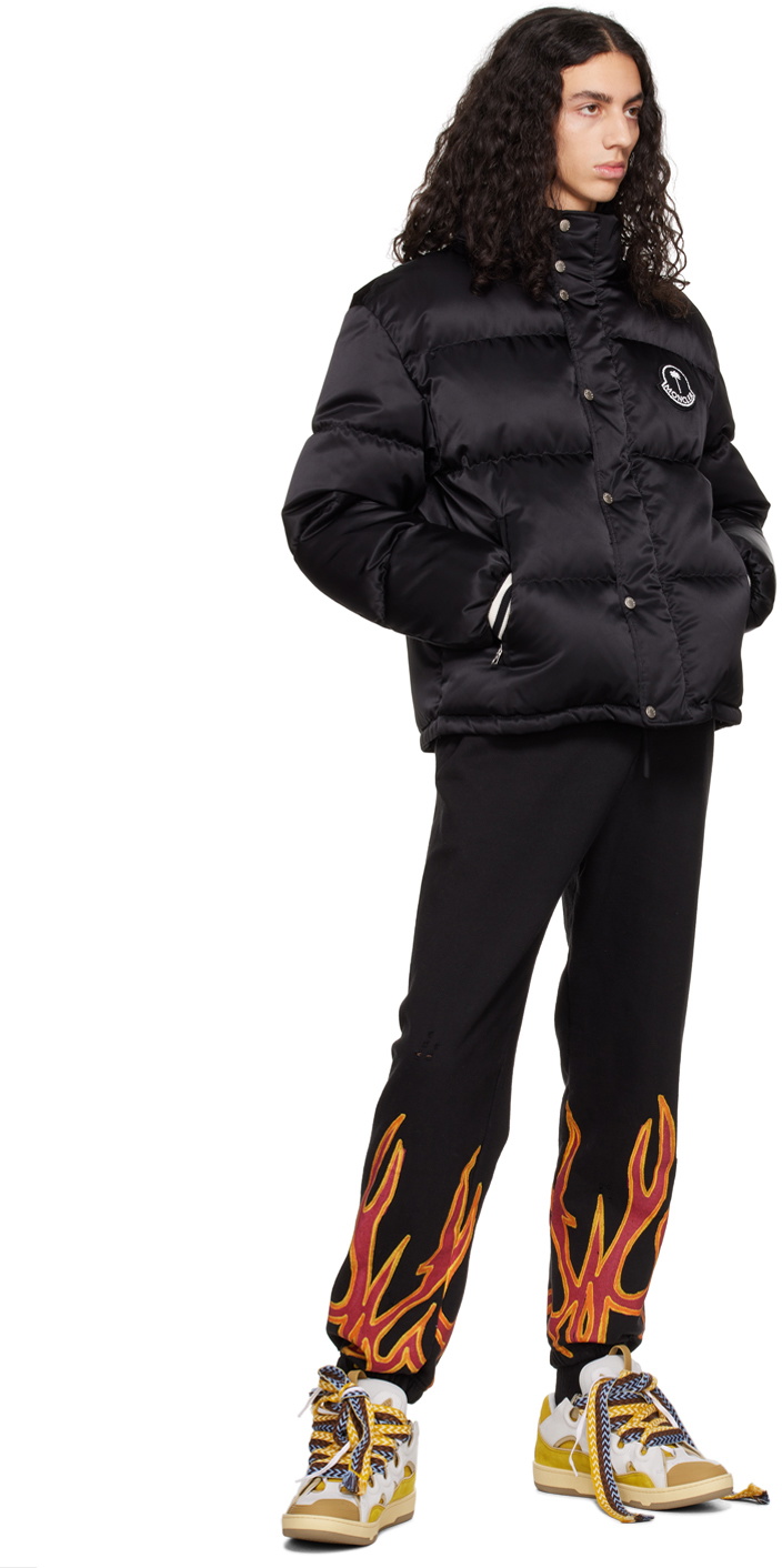 Moncler Genius 8 Moncler Palm Angels Black Wharram Down Jacket