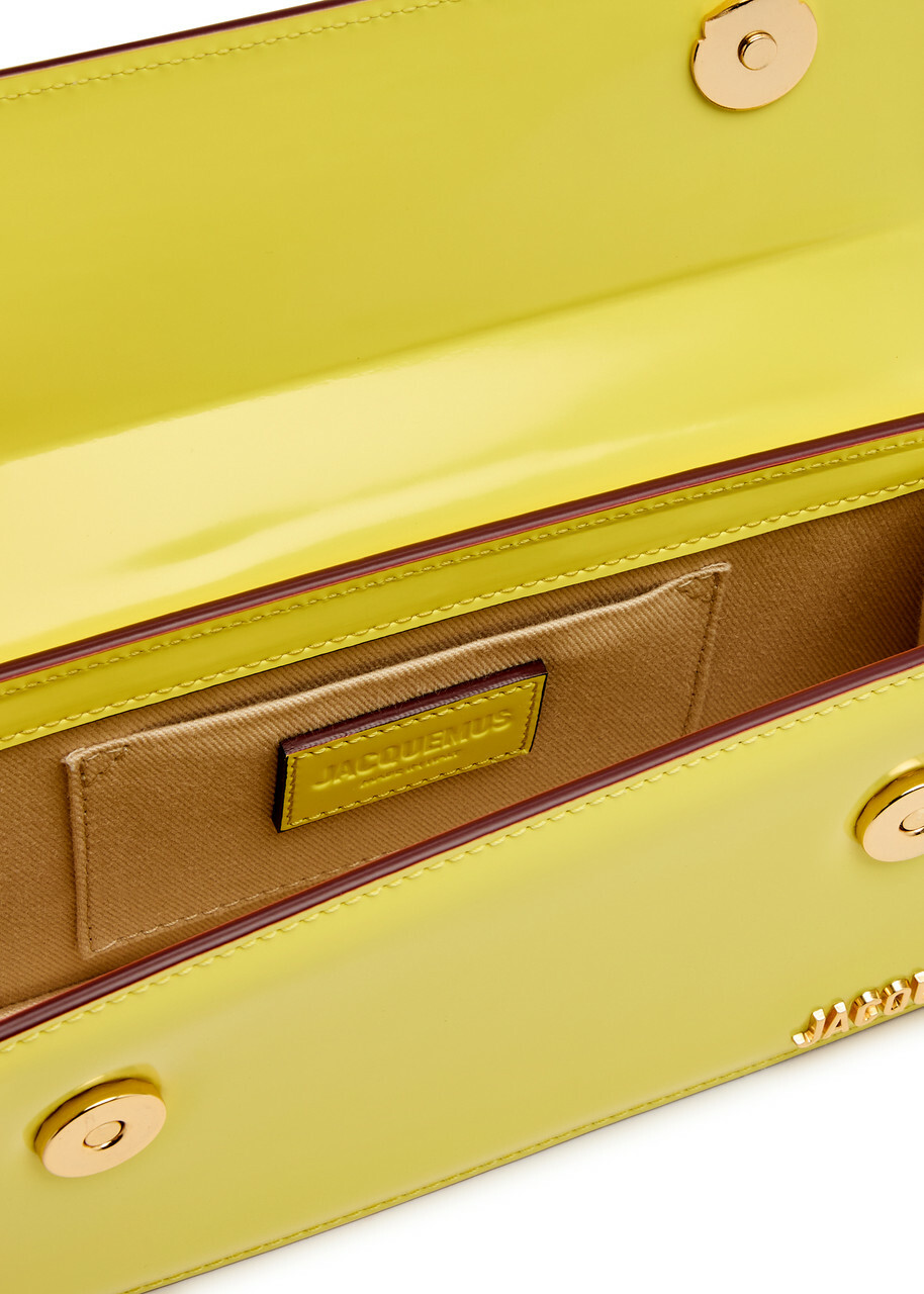 Jacquemus Le Chiquito Long Boucle Leather top Handle bag - Yellow