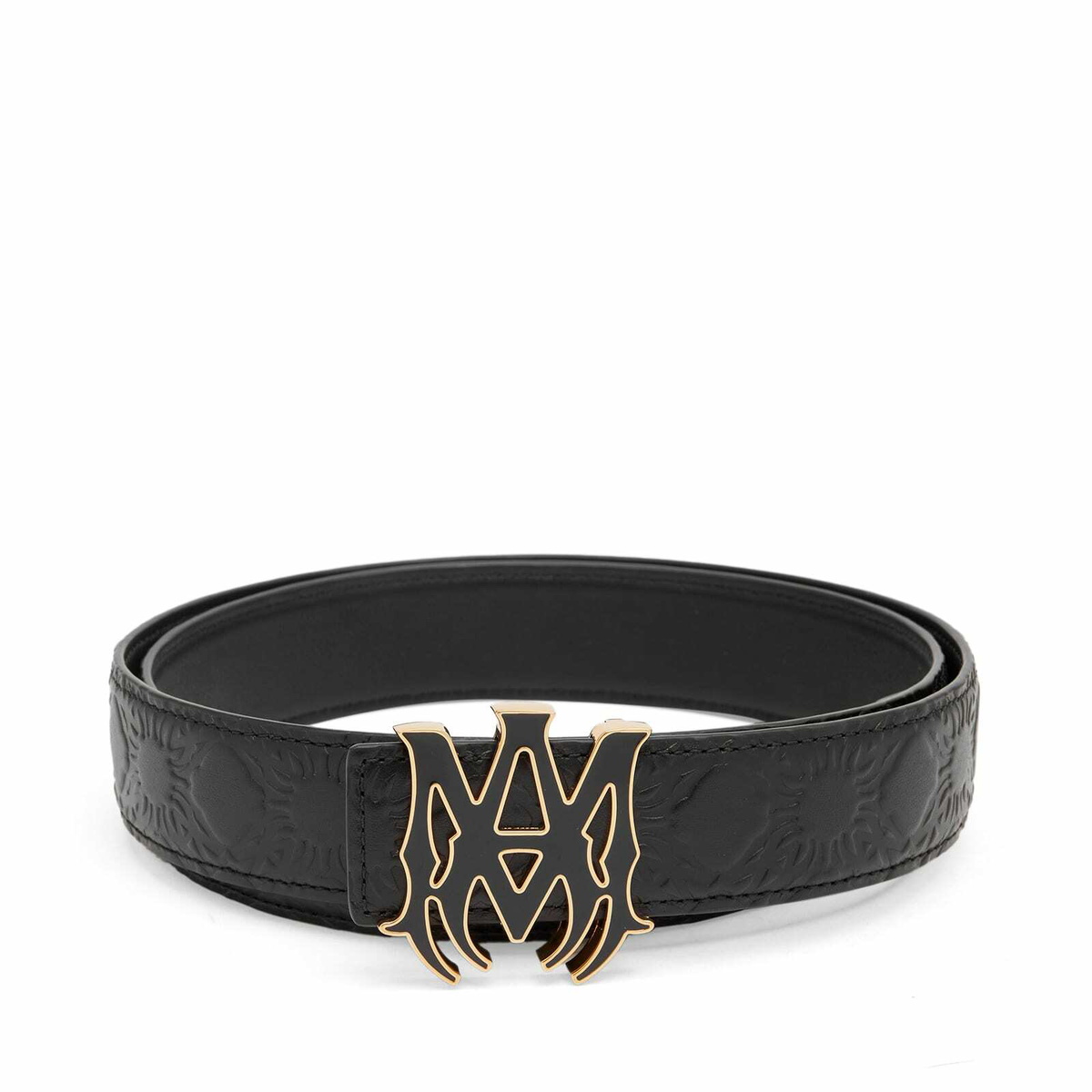 AMIRI Men's MA Quad Embossed 4cm Belt in Black Amiri