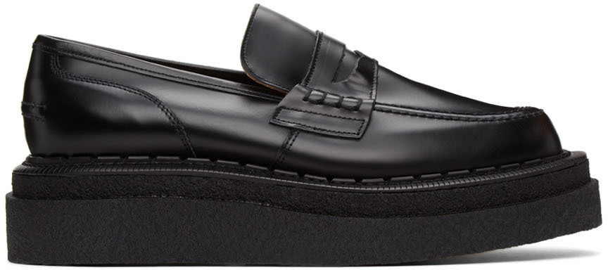 Sacai Black George Cox Edition Leather Loafers Sacai