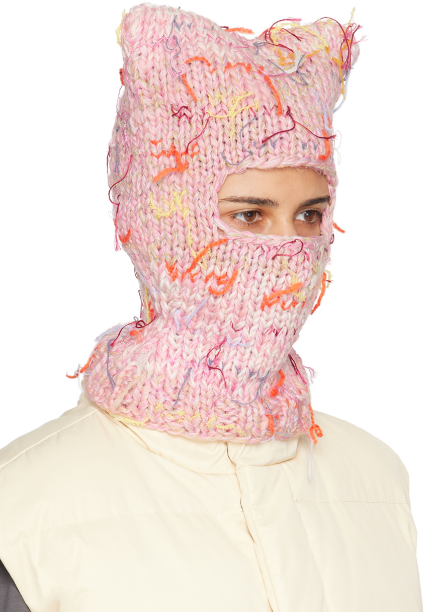 Maison Margiela Pink Handmade Balaclava Maison Margiela