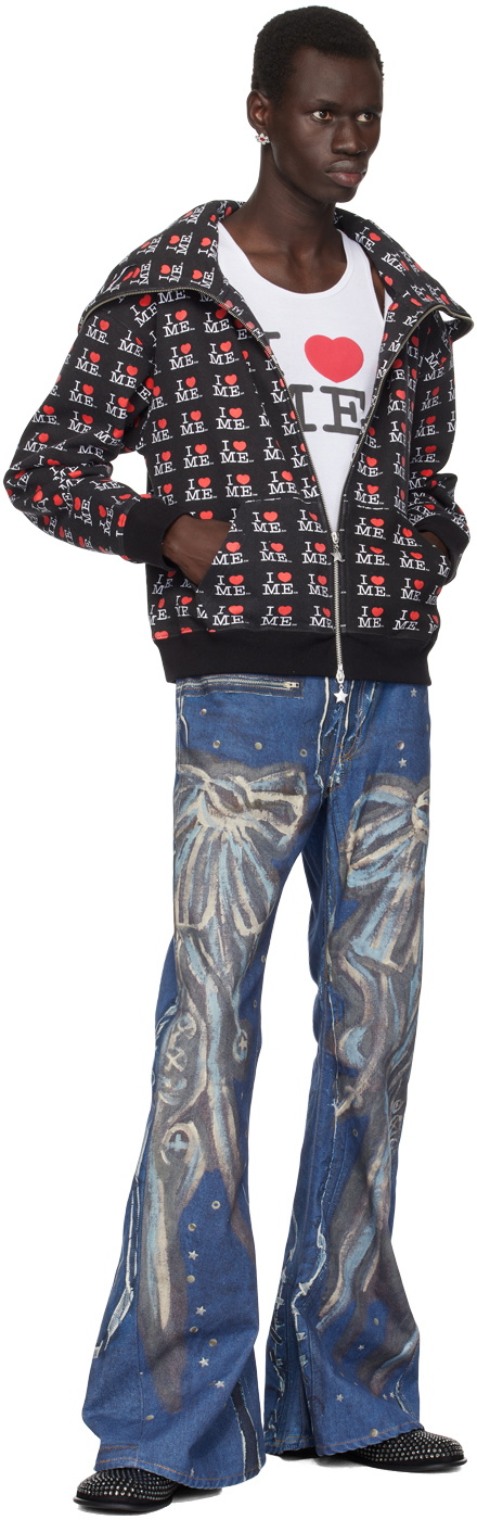 Ashley Williams Black 'I Heart Me' Butterfly Hoodie Ashley Williams