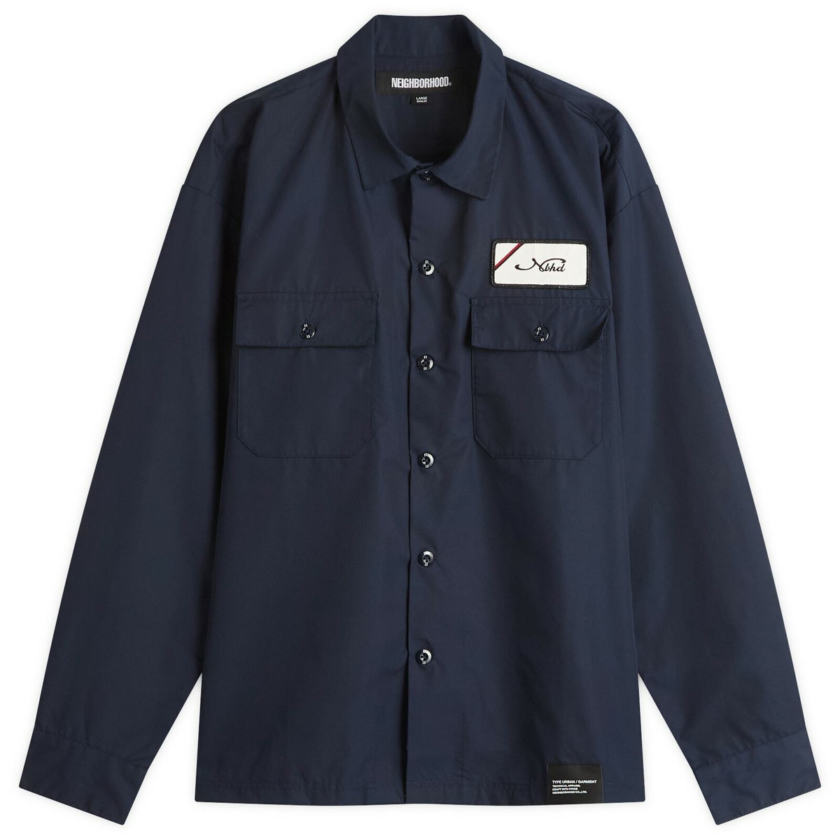 Neighborhood Men's Classic Long Sleeve Work Shirt 1 in Navy