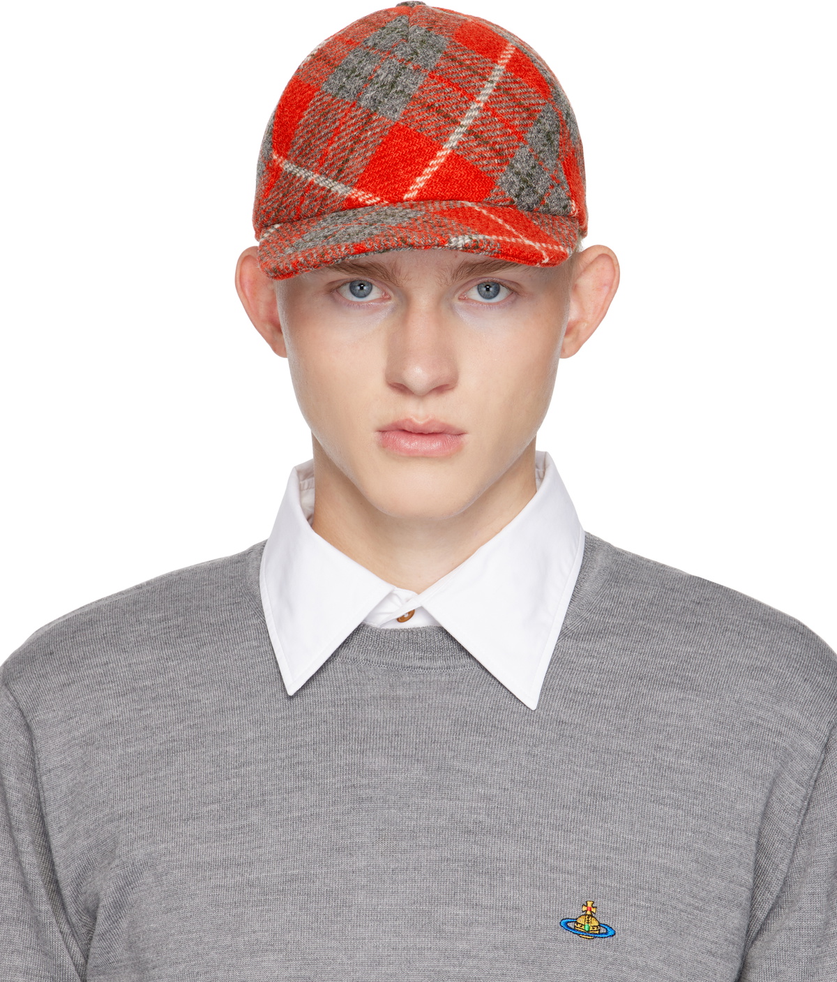 Vivienne Westwood Black Embroidered Cap Vivienne Westwood