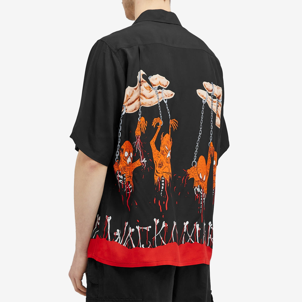 Wacko Maria Men's x Neckface Type 2 Vacation Shirt in Black Wacko