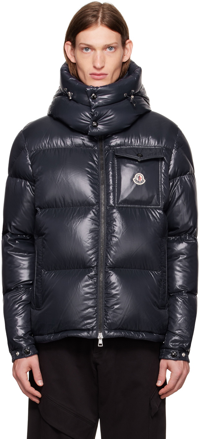Moncler Navy Short Montbeliard Down Jacket Moncler
