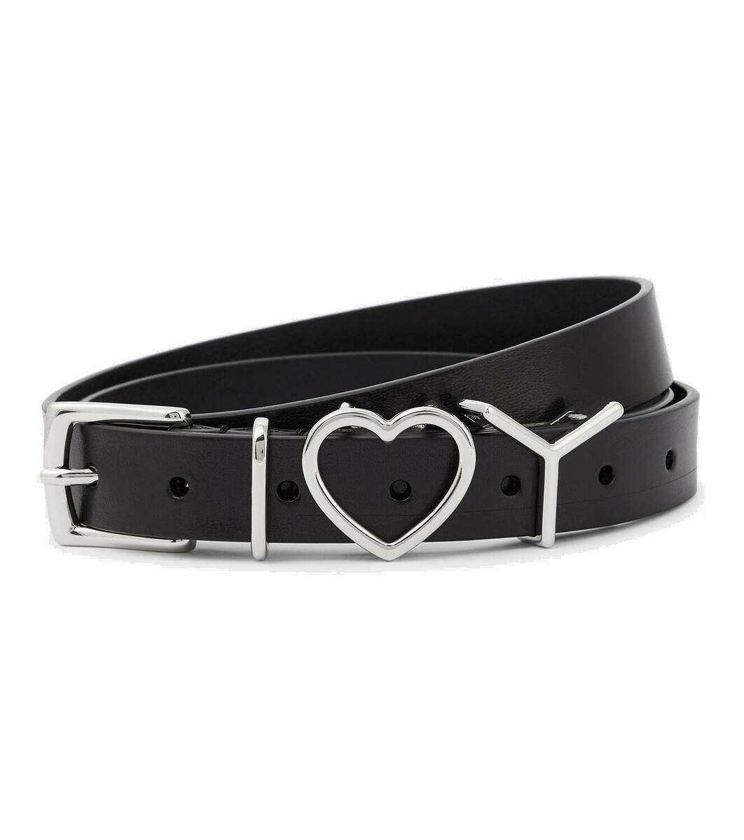 Y/Project Y Heart slim leather belt Y/Project