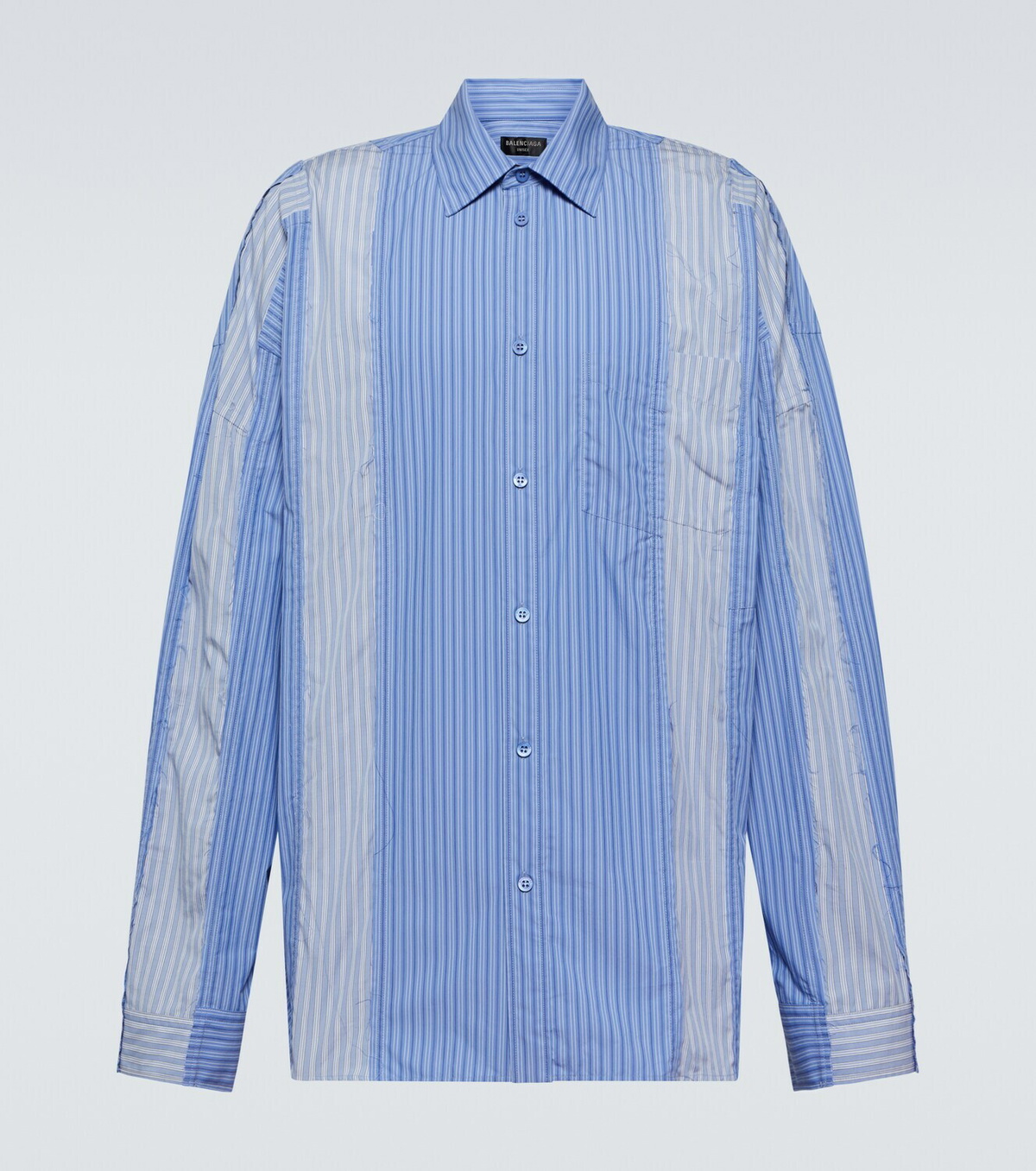 Balenciaga Striped cotton-blend shirt Balenciaga