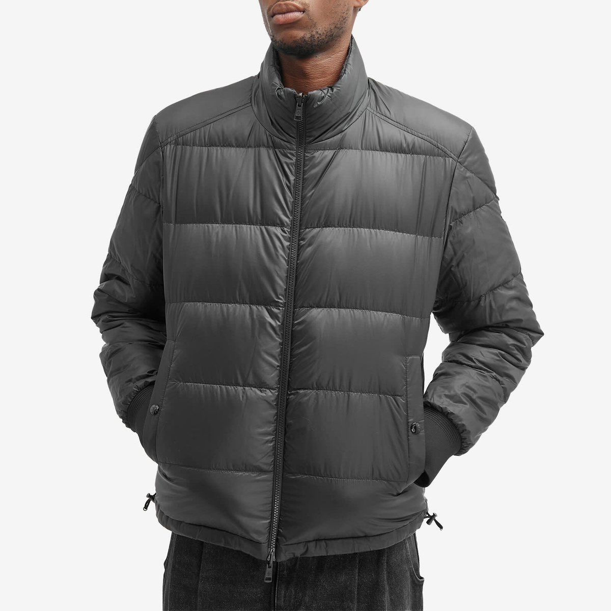 Moncler Men's Vallorch Reversible Nylon Jacket in Black Moncler