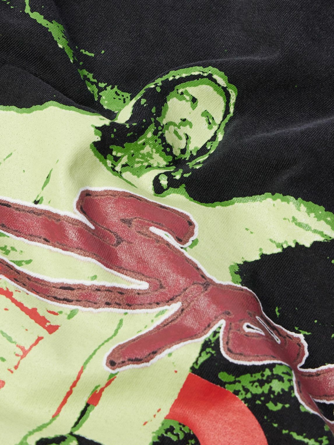 RRR123 - Jesus Sport Oversized Logo-Appliquéd Printed Cotton