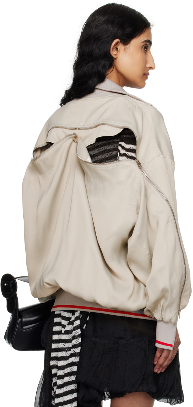 Kiko Kostadinov Gray Sonia Bomber Jacket Kiko Kostadinov