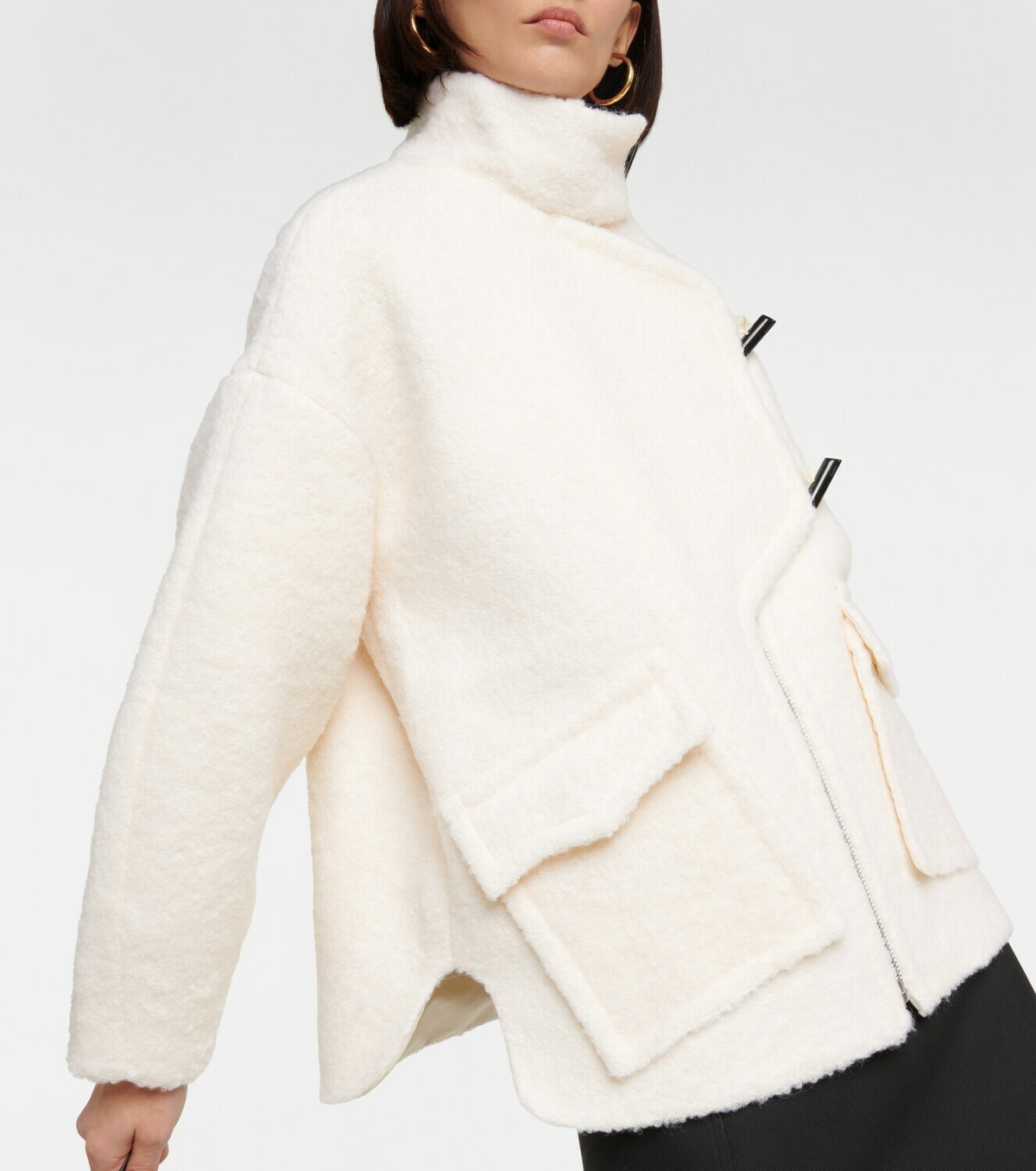 Ganni - Bouclé wool-blend jacket GANNI