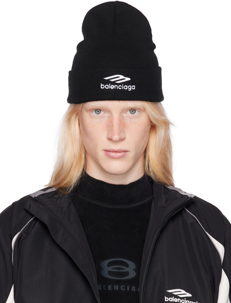 Balenciaga Black Sports Icon Beanie Balenciaga