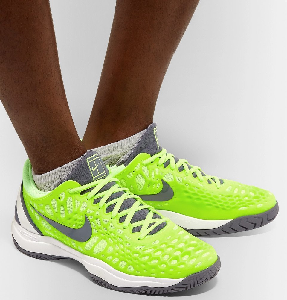Nike Tennis - Air Zoom Cage 3 HC Rubber And Mesh Tennis Sneakers
