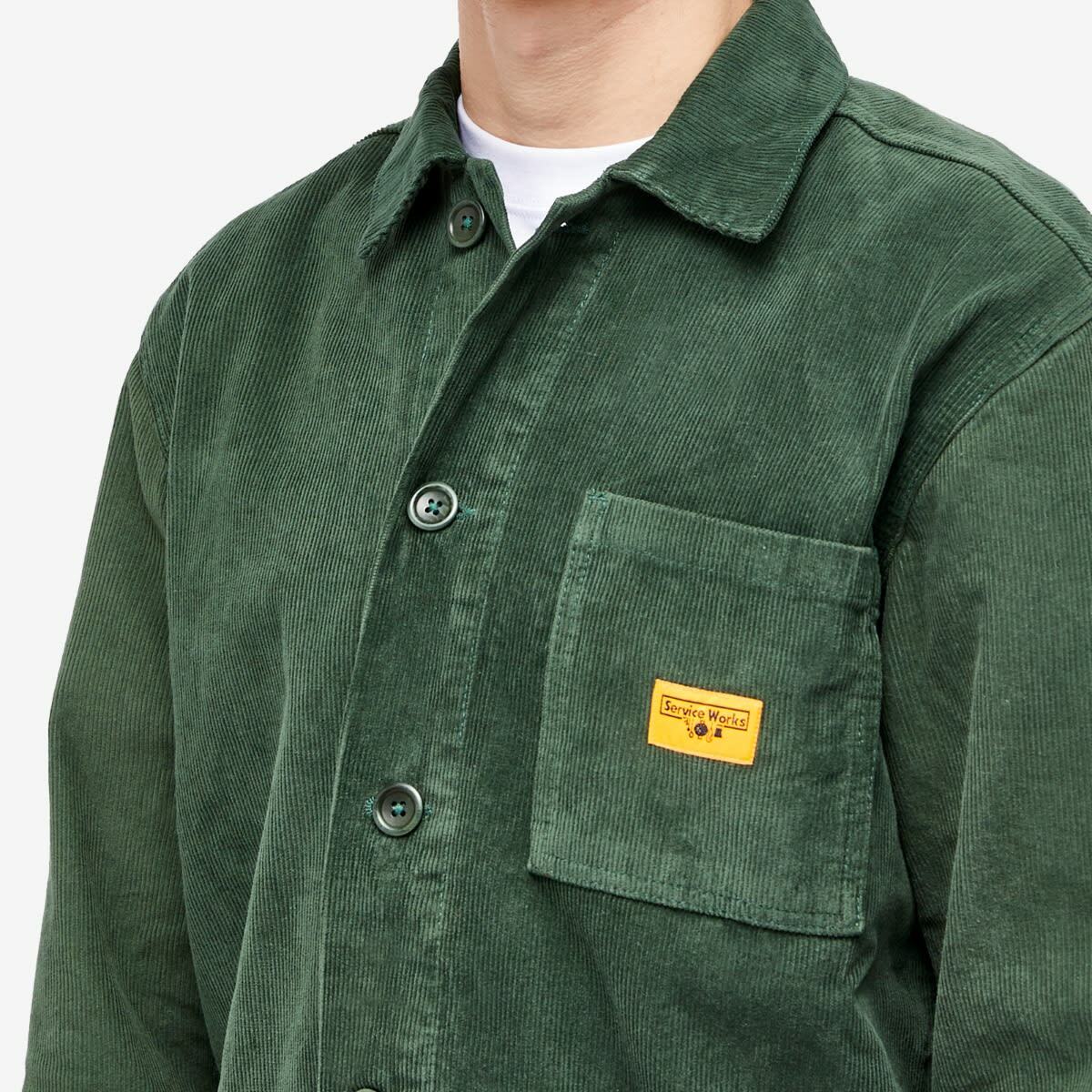 Service Works Men's Corduroy Coverall Jacket in Forest Service Works
