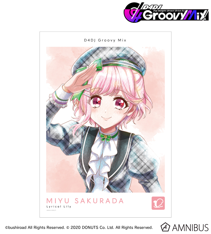 D4DJ Groovy Mix - 桜田美夢 Ani-Art aqua label 第2弾 A3マット加工