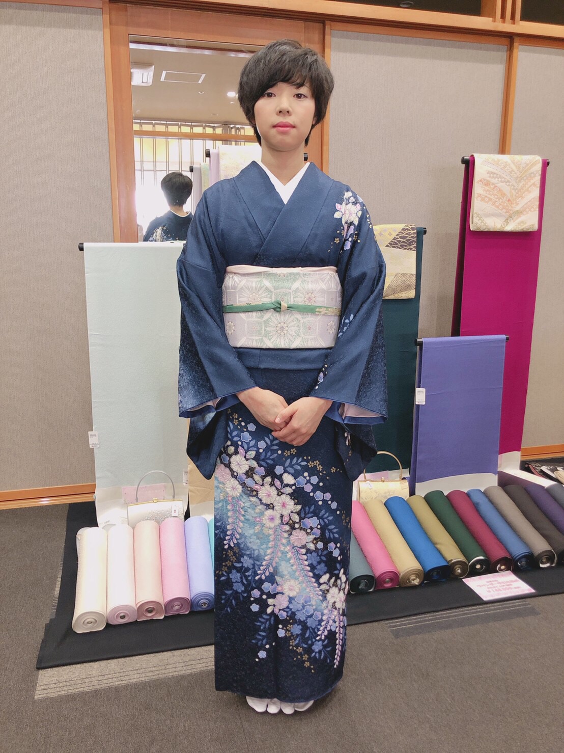 辻ケ花訪問着4点フルセット、 着物、袋帯、帯締め、帯揚げ 辻が花訪問