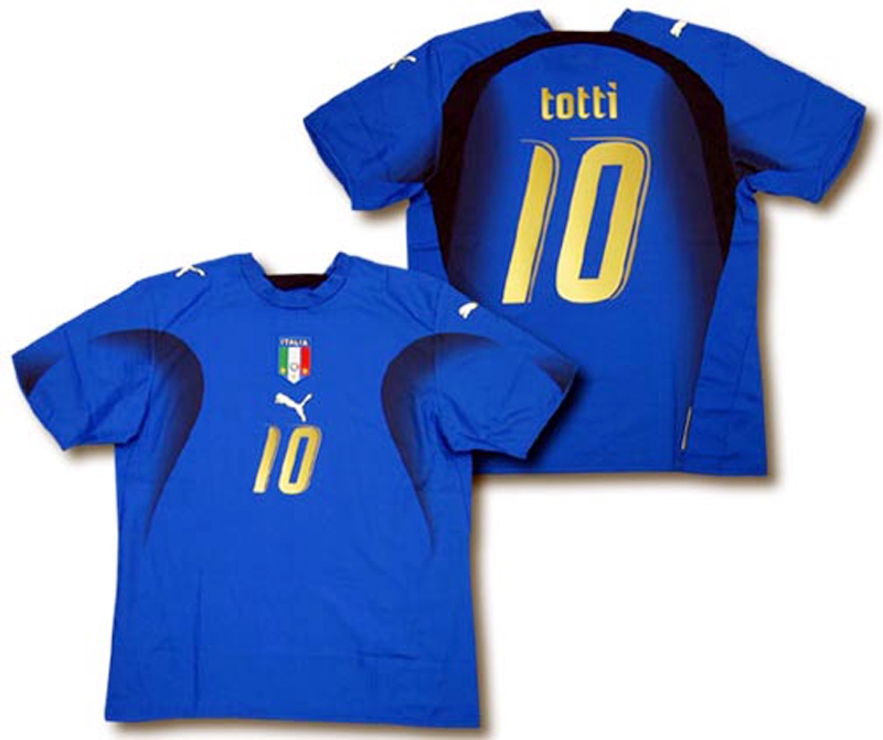 football 2006年ドイツW杯モデル イタリア代表 番号のデザイン違い