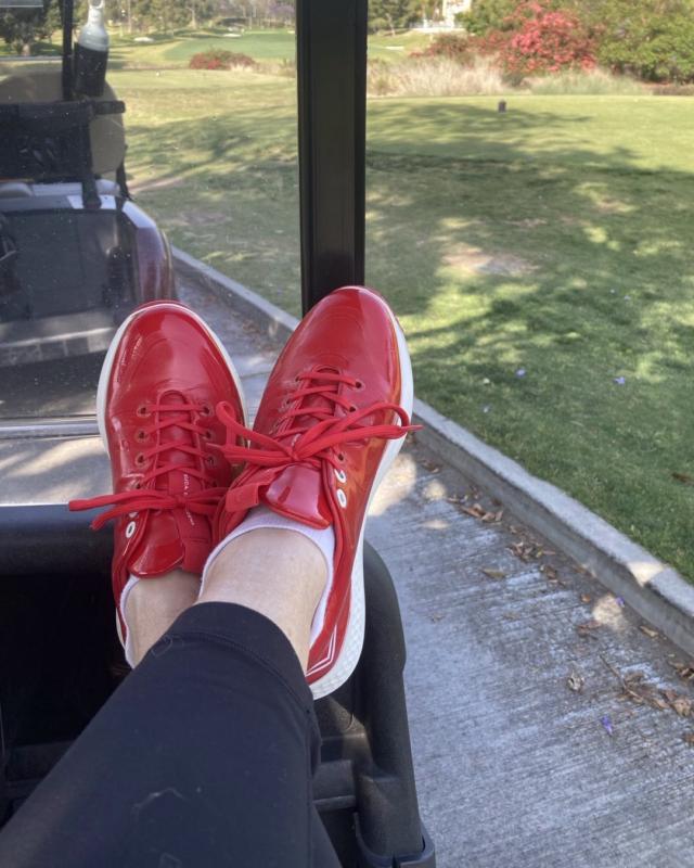 美品!! 25cm PING Xゴルフシューズ レッド ダイヤル式 PING GOLF SHOES