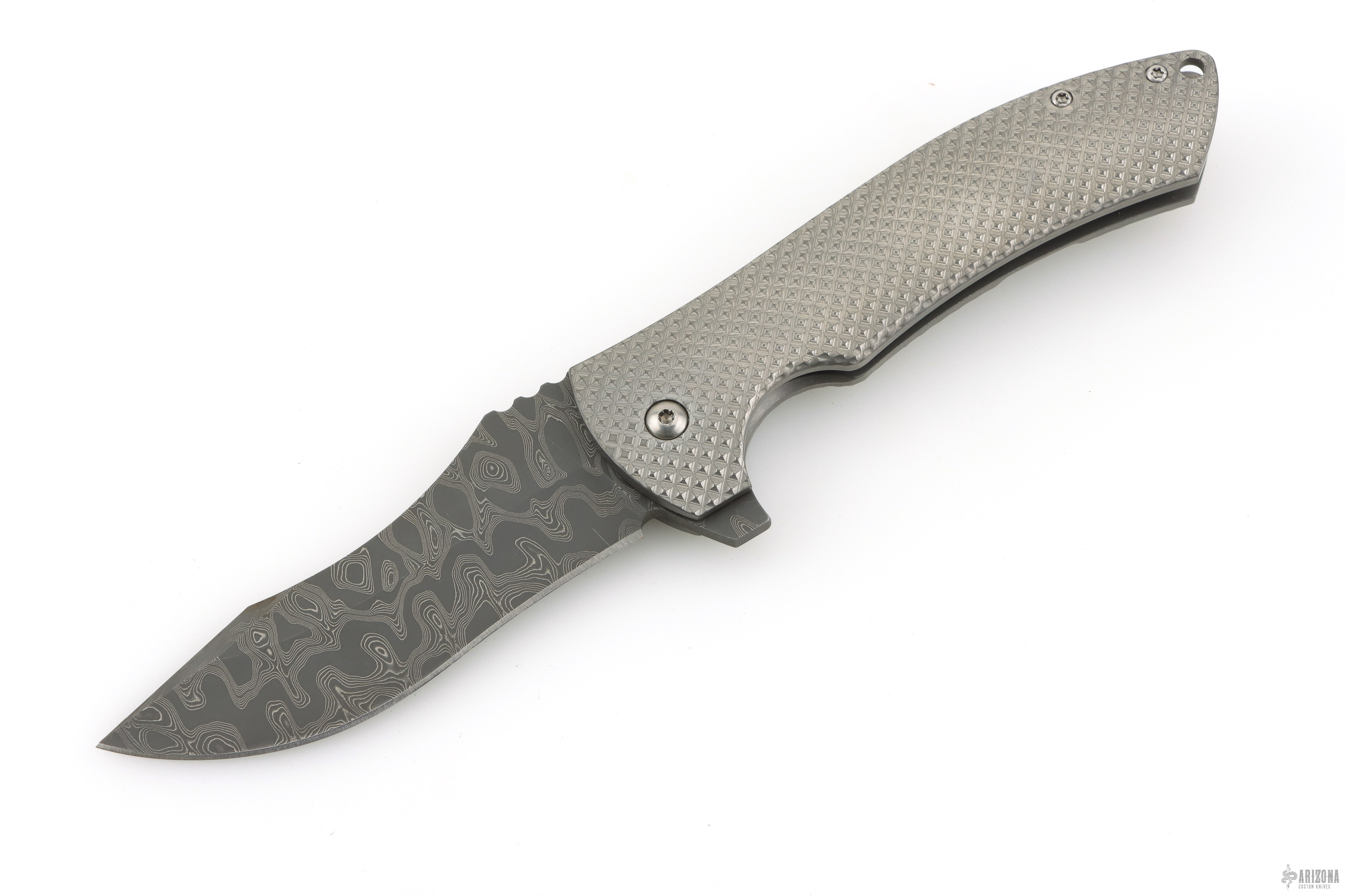 Harpy with Nichols Damascus - Arizona Custom Knives