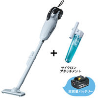 マキタ コードレス掃除機 CL181FDZW＋BL1860B＋じゅうたん用ヘッド＋