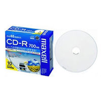 マクセル データ用CDーR 48倍速 700MB 1枚ずつプ CDR700S.WP.S1P10S 1
