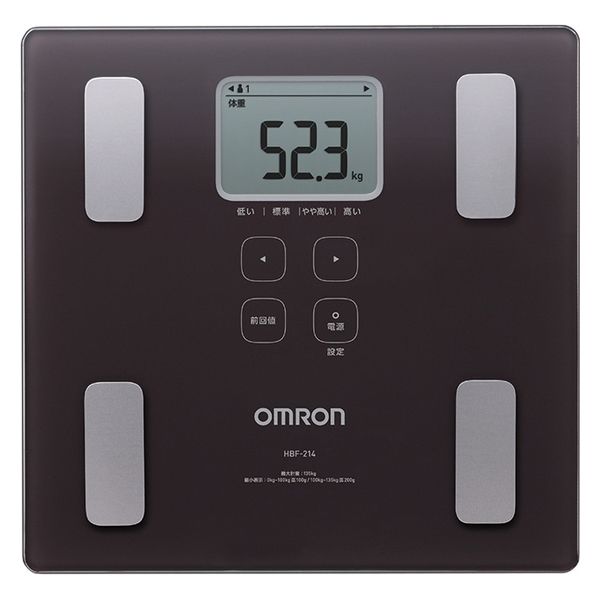 オムロン OMRON 体組成計 HBF-214-BW カラダスキャン ブラウン 体重計