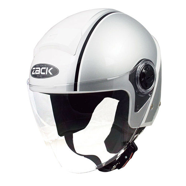 TNK工業 ZR-20 ジェットヘルメット WH/SI 513343 1個（直送品） - アスクル