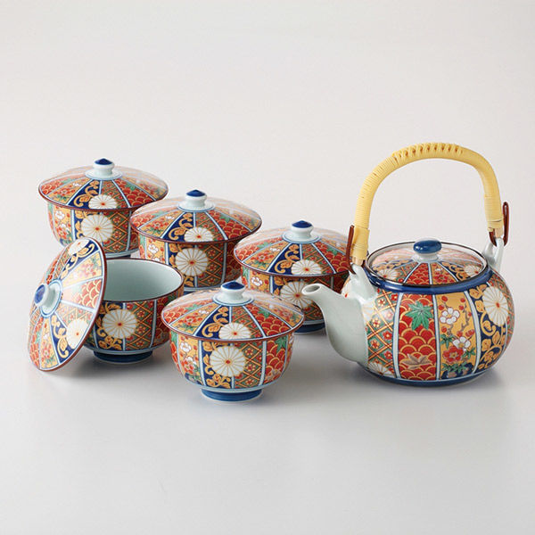 西海陶器 金彩古伊万里 蓋付茶器揃 52662 1セット（直送品） - アスクル