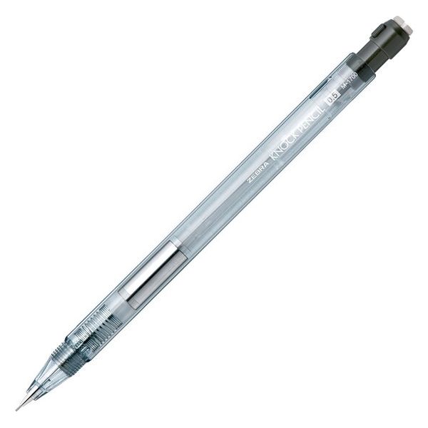 ゼブラ ノックペンシル M-1700 透明 シャープペン MA117-C 1本 - アスクル