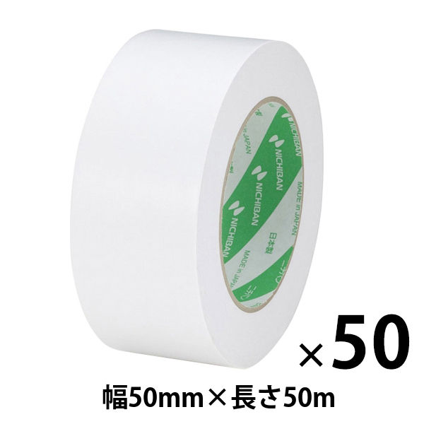 ガムテープ】 ニュークラフトテープ No.305W 白 幅50mm×長さ50m