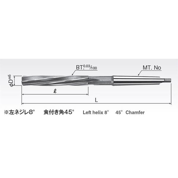 岡崎精工 スパイラル刃マシンリーマ SPMR 17.7 1本（直送品） - アスクル