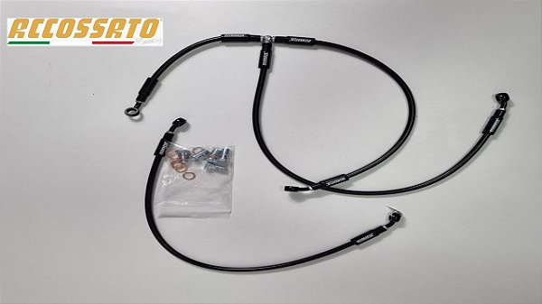 Kit Aeroquip Accossato Diant e Tras Preto/ ''S'' Kawasaki ZX10 R S
