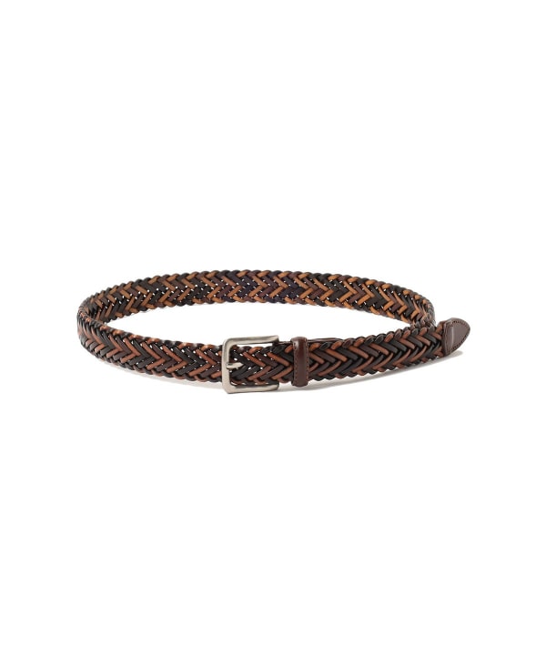 BEAMS HEART（ビームス ハート）レザー 3トーン メッシュベルト