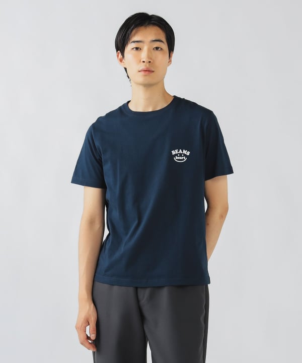 BEAMS HEART BEAMS HEART Logo One Point T-shirt (T-shirts, Cut and