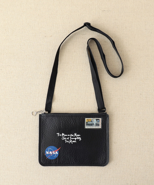COXCOMB×BEAMSPlanets/別注「NASA」レザーサコッシュ