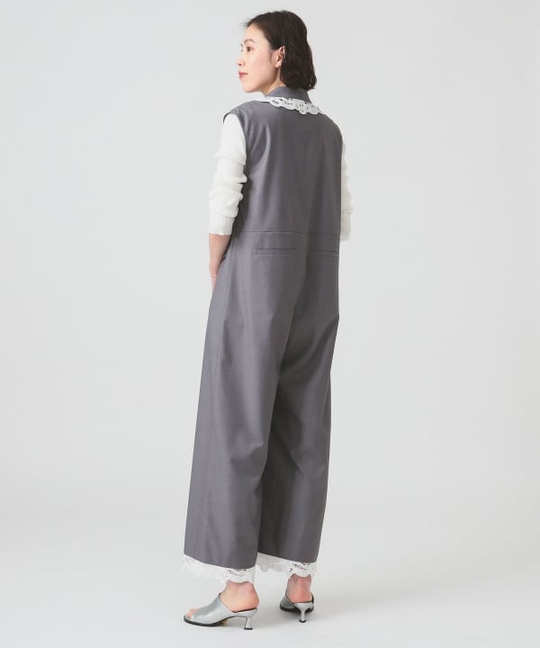 Ray BEAMS RBSグレー サロペット オールインワン Ray BEAMS RBSグレー