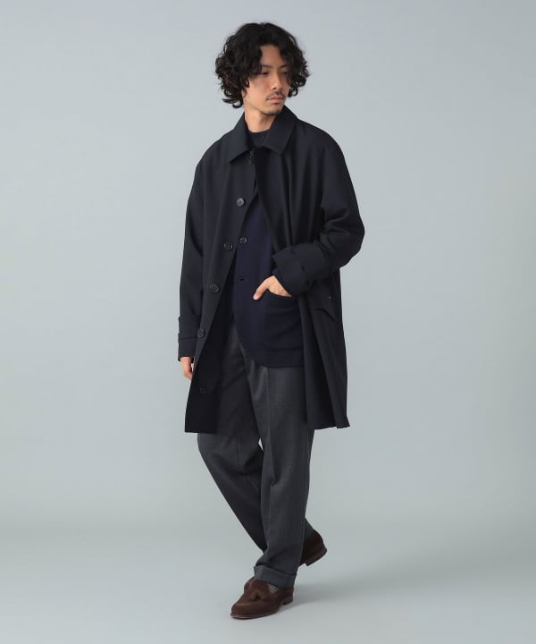 最終価格【美品】MACKINTOSH 英国製 カーキコート ビームスF別注【S
